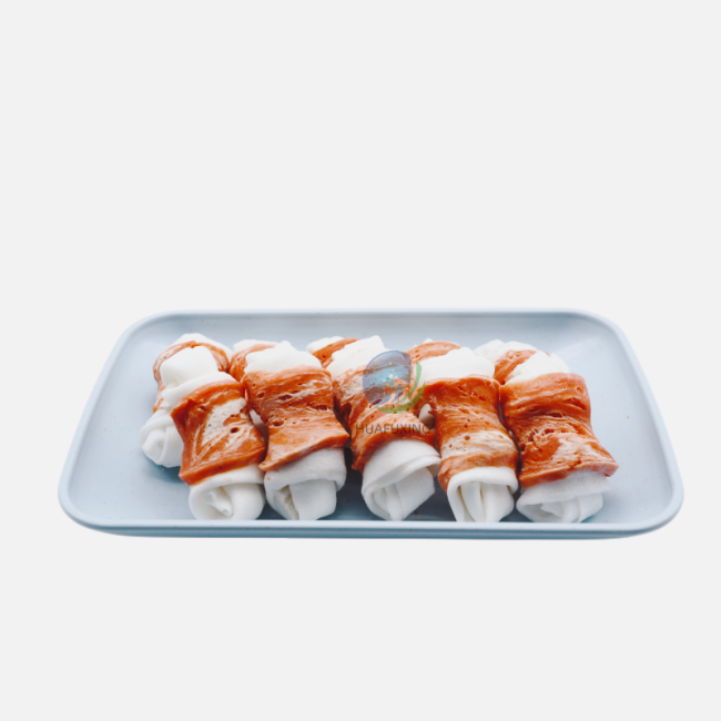 snowflake salmon wrapped knotted rawhide 3 inch